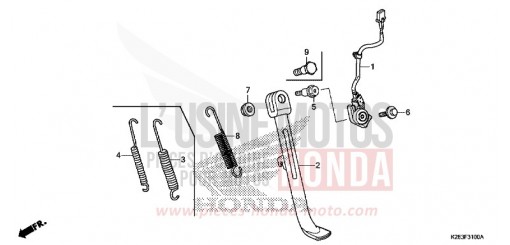 BEQUILLE MSX125D de 2013